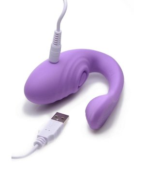 INMI TOYS INMI 7X PULSE PRO PULSING SILICONE CLIT STIM VIBE WITH REMOTE PURPLE