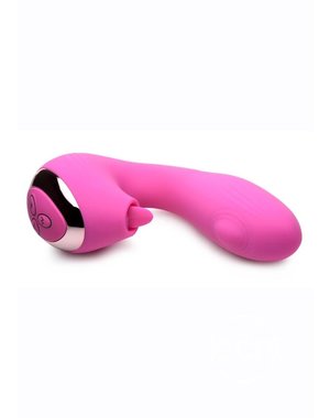 XR Brands INMI SHEGASM LICKING G THROB SILICONE RABBIT VIBRATOR PINK