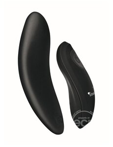 Xgen Products SECRET KISSES RECHARGEABLE SILICONE LACE G-STRING AND PANTY VIBE BLACK