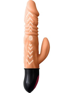 Skinsations SKINSATIONS CUMQUAKE SUPER SHAKE THRUSTING WARMING DILDO 7"