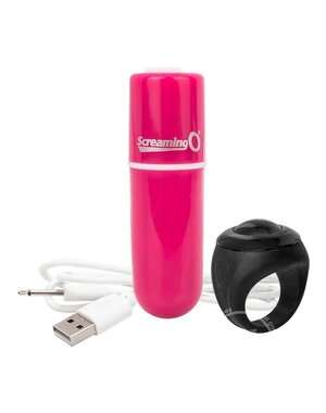 SCREAMING O VOOOM WIRELESS REMOTE CONTROL WATERPROOF BULLET PINK