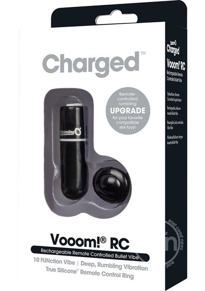 SCREAMING O VOOOM WIRELESS REMOTE CONTROL WATERPROOF BULLET BLACK