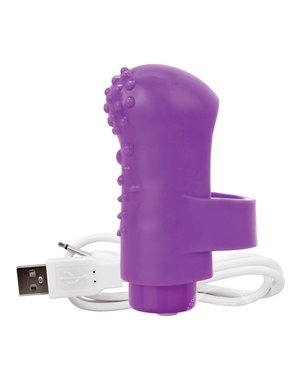 SCREAMING O CHARGED FING O RECHRGEABLE FINGER MINI VIBRATOR BLUE