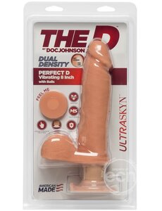 Doc Johnson THE D PERFECT D ULTRASKYN VIBRATING 8" VANILLA