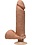 Doc Johnson THE D PERFECT D ULTRASKYN VIBRATING 8" TAN