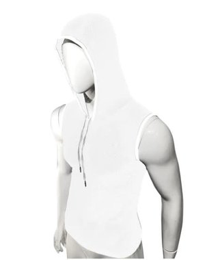 KNOBS KNOBS HOODED MESH TANK WHITE