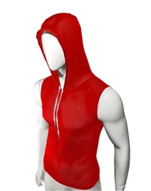 KNOBS KNOBS HOODED MESH TANK RED