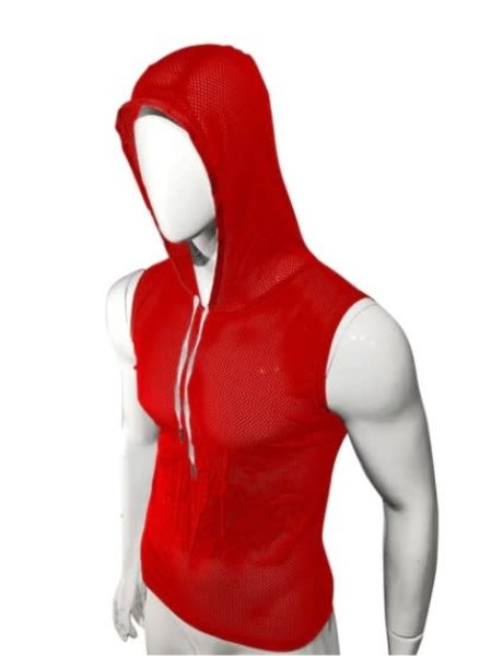 KNOBS KNOBS HOODED MESH TANK RED