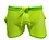 KNOBS KNOBS FISHNET GYM SHORTS LIME GREEN