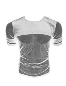 KNOBS KNOBS SEXY MESH & COTTON TEE WHITE