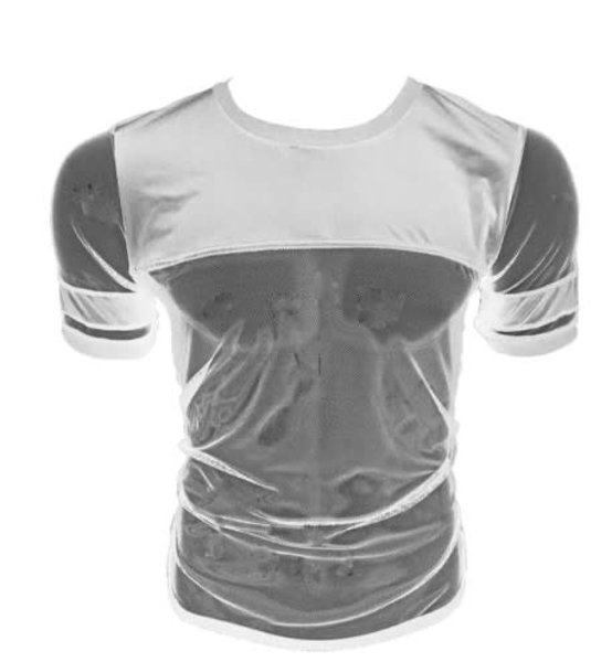 KNOBS KNOBS SEXY MESH & COTTON TEE WHITE