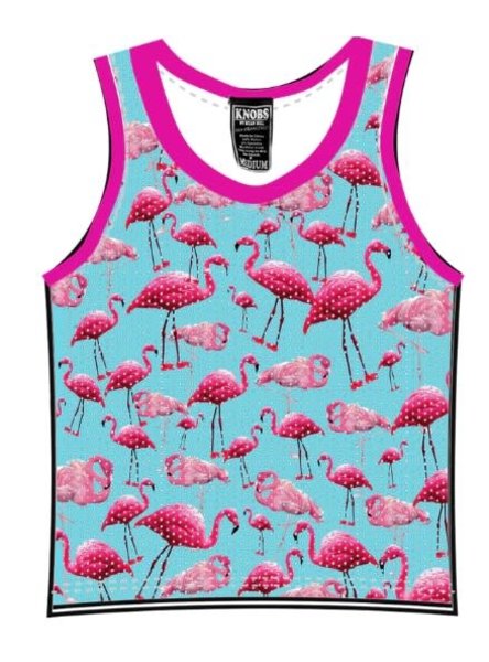 KNOBS KNOBS FLAMINGO SPORTS MESH TANK