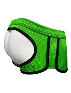 KNOBS KNOBS SPORTS MESH ASSLESS SHORTS LIME GREEN