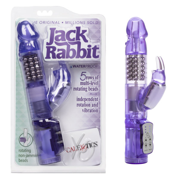 CalExotics JACK RABBIT BEADED RABBIT VIBRATOR PURPLE