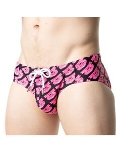 NASTY PIG NASTY PIG NEON BRANDMARK BIKINI NEON PINK