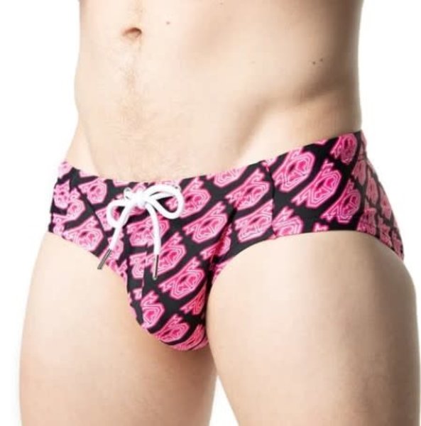 NASTY PIG NASTY PIG NEON BRANDMARK BIKINI NEON PINK