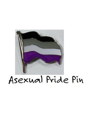  ASEXUAL FLAG ENAMEL PIN