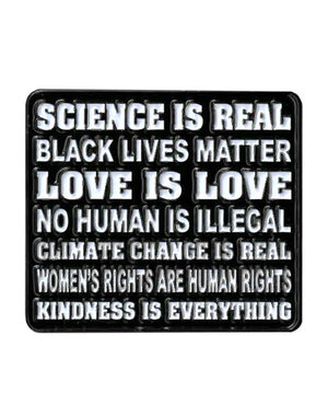 YUJEAN SCIENCE IS REAL ENAMEL PIN