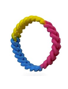 RAINBOW PANSEXUAL PRIDE SILICONE CHAIN LINK BRACELET