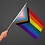 RAINBOW PROGRESS PRIDE PARADE FLAG 12" X 18"