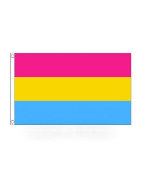 FLYING MONKEE PANSEXUAL POLYESTER FLAG 2' X 3'