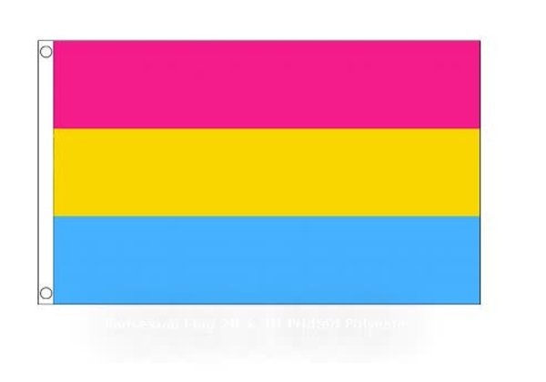FLYING MONKEE PANSEXUAL POLYESTER FLAG 2' X 3'