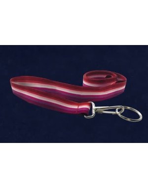 RAINBOW LESBIAN SUNSET PRIDE LANYARD