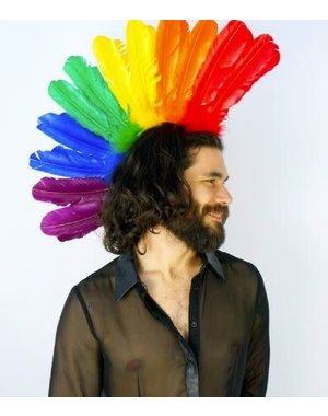 RAINBOW RAINBOW FEATHER MOHAWK