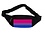 BI PRIDE HORIZONTAL CANVAS FANNY PACK