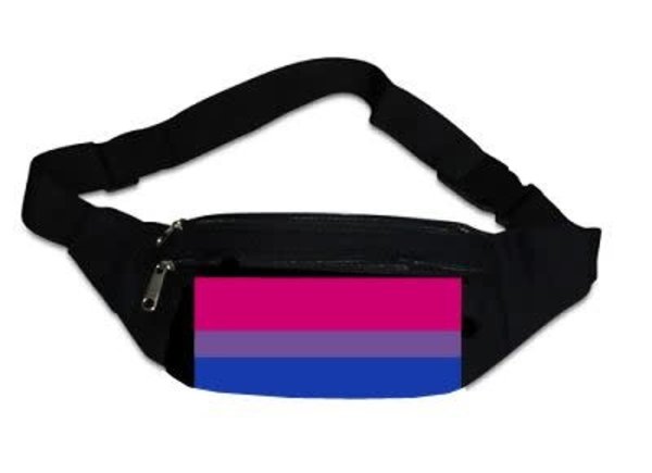 BI PRIDE HORIZONTAL CANVAS FANNY PACK