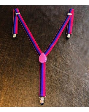 RAINBOW BISEXUAL PRIDE SUSPENDERS