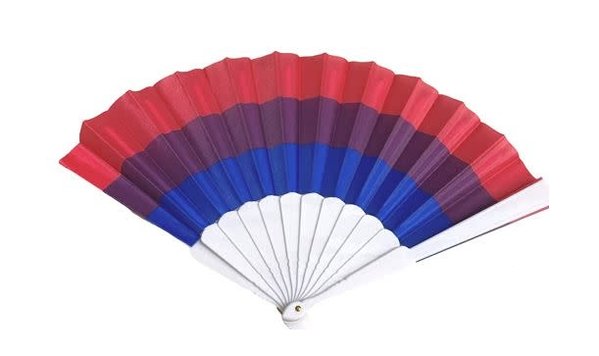 BI PRIDE HORIZONTAL STRIPES FAN