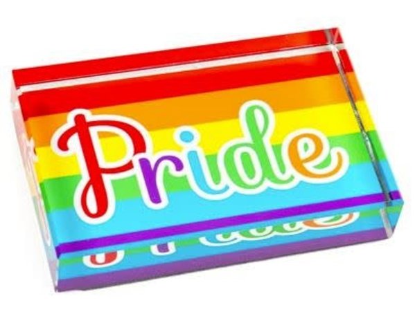 RAINBOW PRIDE PAPER WEIGHT