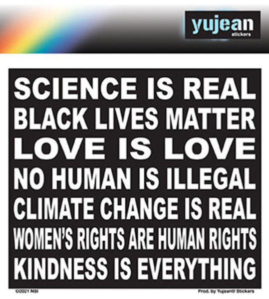 YUJEAN SCIENCE IS REAL STICKER