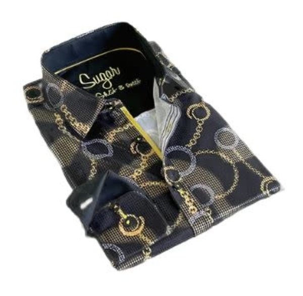 SUGAR SUGAR SHIRTS TANGIER LONG SLEEVE BUTTON UP COPPER