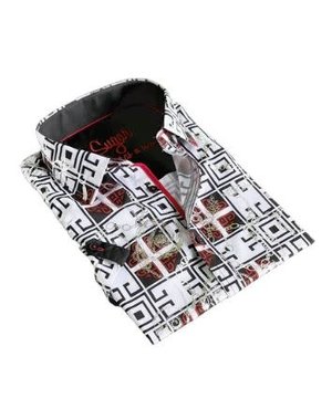 SUGAR SUGAR SHIRTS TAZA-S BUTTON UP SHORT SLEEVE CAVIAR