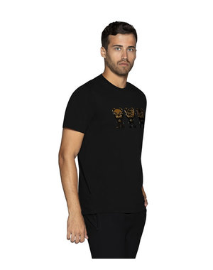 BERTIGO BERTIGO THREE BEARS BLACK T SHIRT
