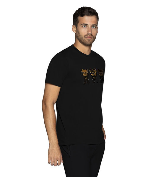 BERTIGO BERTIGO THREE BEARS BLACK T SHIRT
