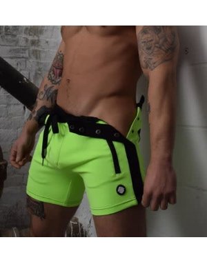 BREEDWELL BREEDWELL BACKPACK SHORTS NEON GREEN