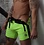 BREEDWELL BREEDWELL BACKPACK SHORTS NEON GREEN