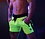 BREEDWELL BREEDWELL BACKPACK SHORTS NEON GREEN