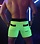 BREEDWELL BREEDWELL BACKPACK SHORTS NEON GREEN