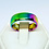 RAINBOW RAINBOW TITANIUM ENGAGEMENT RING