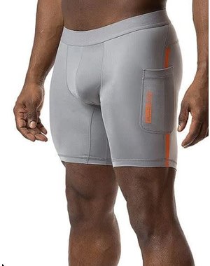NASTY PIG NASTY PIG JOLT COMPRESSION SHORT MONUMENT GREY