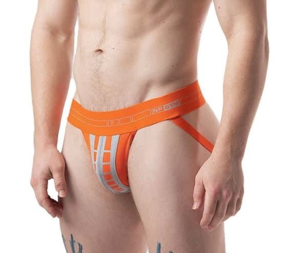 NASTY PIG NASTY PIG JOLT JOCK STRAP FLAME ORANGE