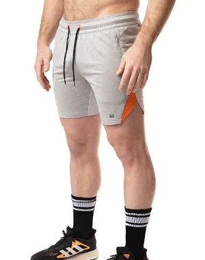 NASTY PIG NASTY PIG JOLT RUGBY SHORT LIGHT HEATHER GREY