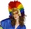 ZUCKER ZUCKER RAINBOW FEATHER SEQUIN HEADDRESS WITH GOLD SEQUINS