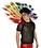 ZUCKER ZUCKER MAJESTIC RAINBOW PEACOCK COLLAR HEADDRESS