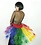 ZUCKER ZUCKER MAJESTIC RAINBOW PEACOCK COLLAR HEADDRESS