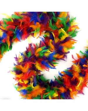 ZUCKER ZUCKER CHANDELLE RAINBOW FEATHER BOA HEAVY WEIGHT